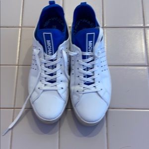 Michael Kors 8.5 medium scuba sneakers blue white